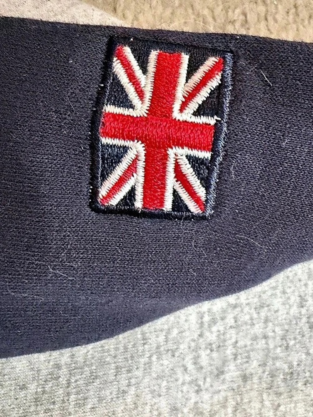 London Size 5/6 gray Varsity Jacket - Picture 3 of 4